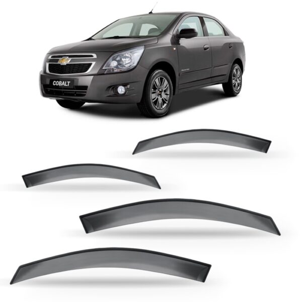 Calha Defletor De Chuva Para Cobalt 12 A 2018 Sedan Acrílico Fumê