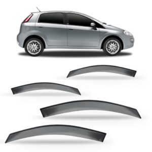 Jogo Calha Chuva Punto 2008 À 2017 4 Portas. Fumê