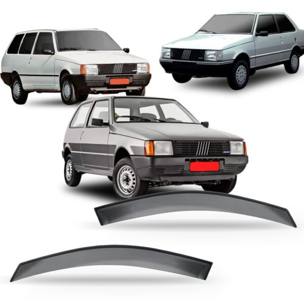 Calha Defletor De Chuva Para Uno 02 Portas 1990 1991 A 2010 Fumê