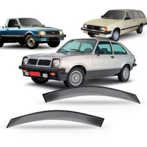 Calha Defletor De Chuva Chevette 02 Portas 87 A 95 Acrílico Fumê