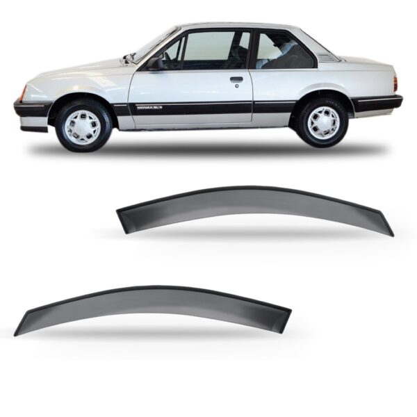 Calha Defletor De Chuva Monza 1984 À 1990 2 Portas Fumê