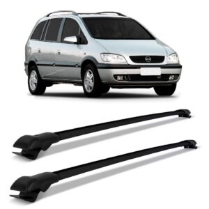 Rack De Teto Travessa Gm Zafira 1998 A 2012 Slim Preto 45kg Preto
