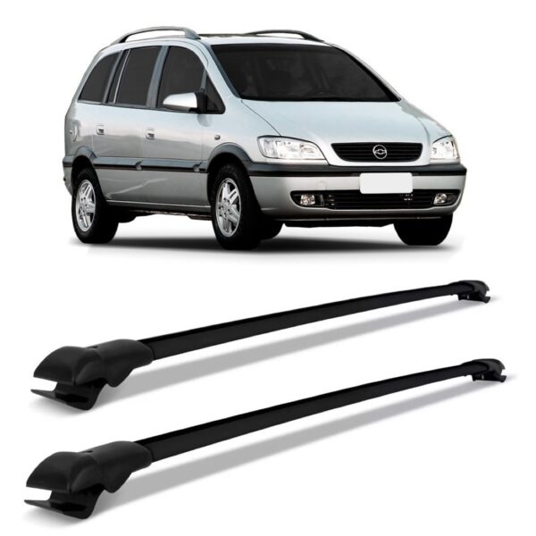 Rack De Teto Travessa Gm Zafira 1998 A 2012 Slim Preto 45kg Preto