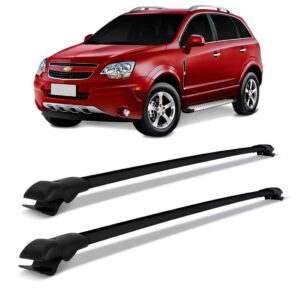 Rack De Teto Travessa Gm Captiva 2008 A 2017 Slim Preto 45kg Preto