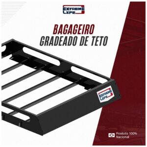Bagageiro Gradeado Teto Maleiro Picape Suv Desmontavel-