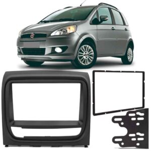 Moldura Painel 2 Din Engekar Preto Idea 2013 A 2016