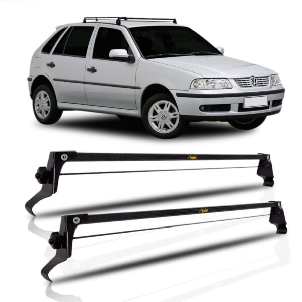 Rack De Teto Bagageiro Para Gol Bola G3 G4  1995 A 2006 Preto
