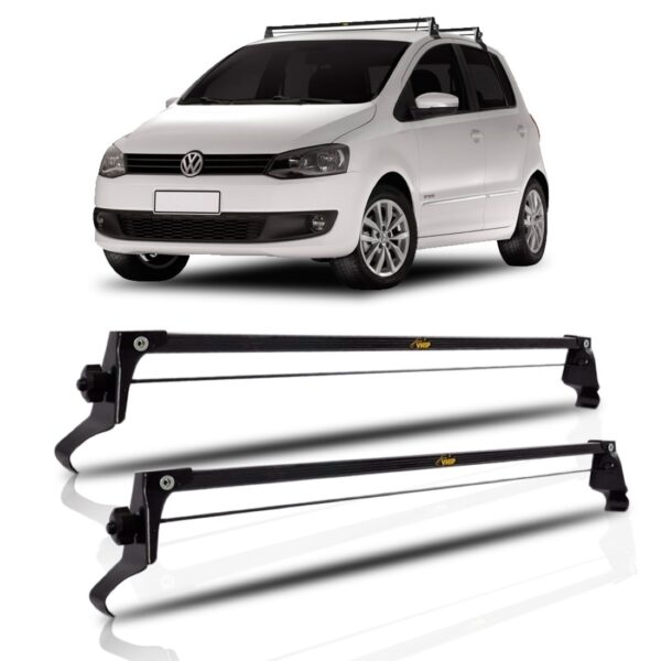 Rack Bagageiro De Teto Para Fox 2003 04 05 06 07 08 Até 2018 Preto