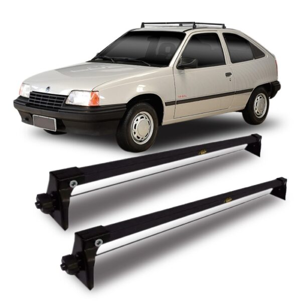 Rack De Teto Bagageiro Para Fiesta Corsa Elta 02 Portas    Preto