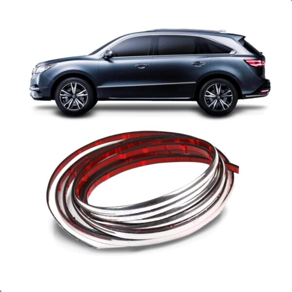 Aplique Universal Cromado Personalização 10mm - 10 Metros