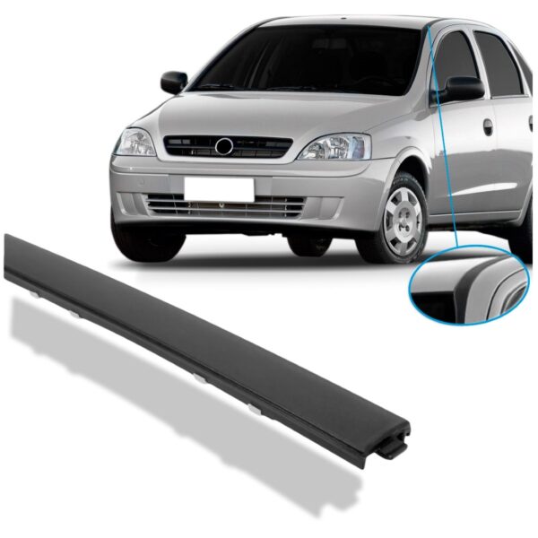 Friso Protetor Borrachão De Teto Corsa Sedan 2003 Até 2011 Lado Direito