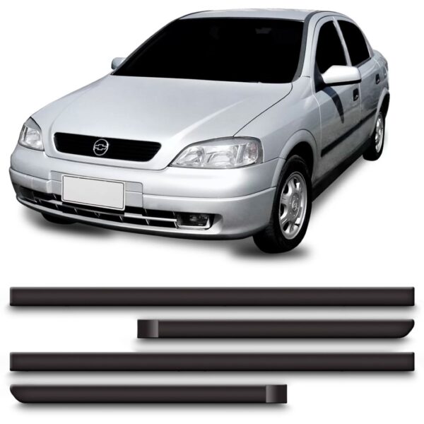 Jogo Friso Lateral Para Astra 1999 00 A 2002 4portas 4 Peças