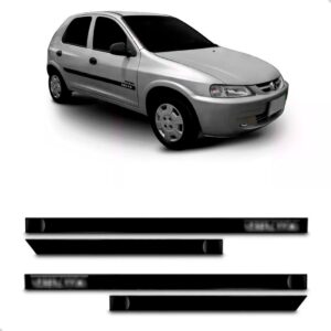 Friso Borrachãolateral Celta 2000 A 2005 4p - Kit 4 Peças