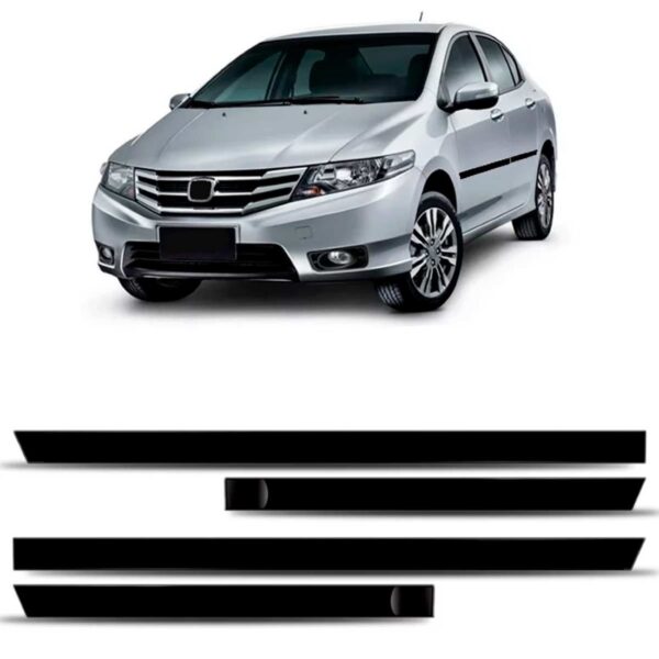 Jogo De Friso Lateral Para Honda City ( Todos ) 4 Peças
