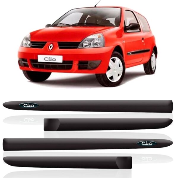 Jogo Borracha Friso Lateral Clio 2000/2011 2p Personalizado