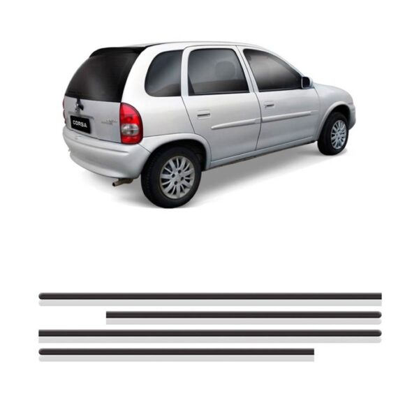 Jogo Friso Lateral Corsa 1994 A 1997 4p - 4 Peças (fino)