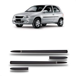 Borrachão Lateral Corsa Classic/hatch 1998 A 2002 2p 4 Pçs