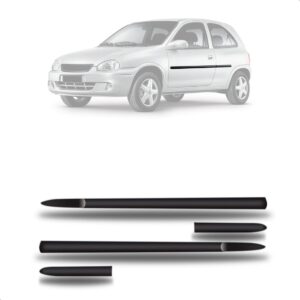 Borrachão Lateral Corsa Classic/hatch 1998 A 2002 2p 4 Pçs