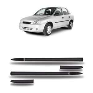 Borrachão Lateral Corsa Classic/hatch 98 A 2002 4p Kit 4 Pçs
