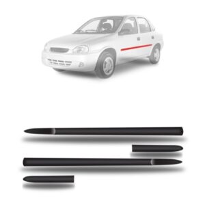 Borrachão Lateral Corsa Classic/hatch 98 A 2002 4p Kit 4 Pçs