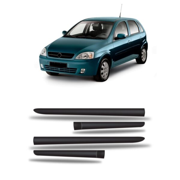 Borrachão Lateral Corsa Gls 1.8 2003 A 12 Kit 4 Pçs (largo)