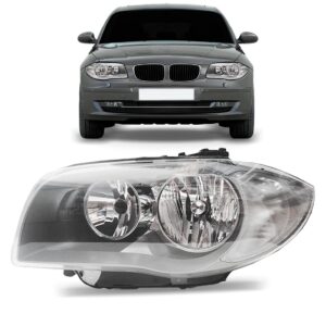 Farol Bmw 118i 120i 2007 2008 2009 2010 2011 Cromado Lado Esquerdo