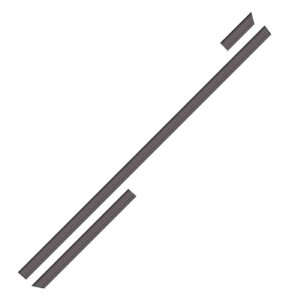 Borrachão Porta Escort L 1993 A 96 2p Cinza Largo Kit 6 Pçs Cinza