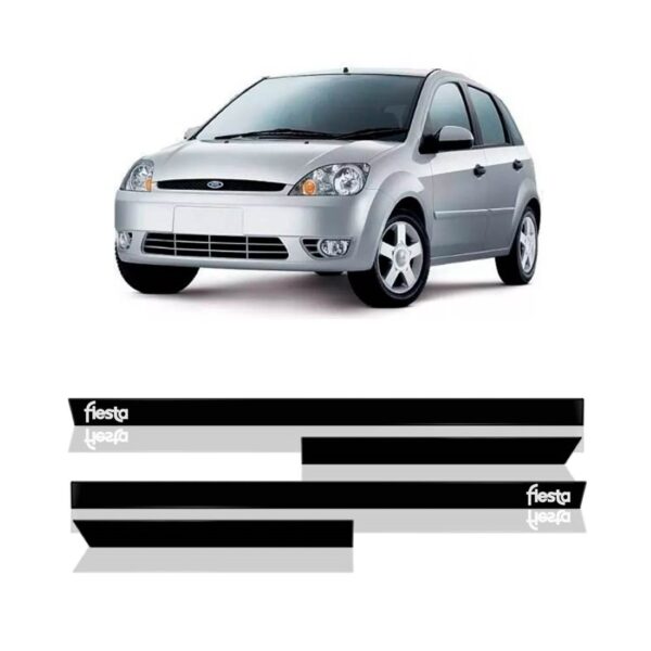 Borrachão De Porta Lateral Para Fiesta 2005 Em Diante