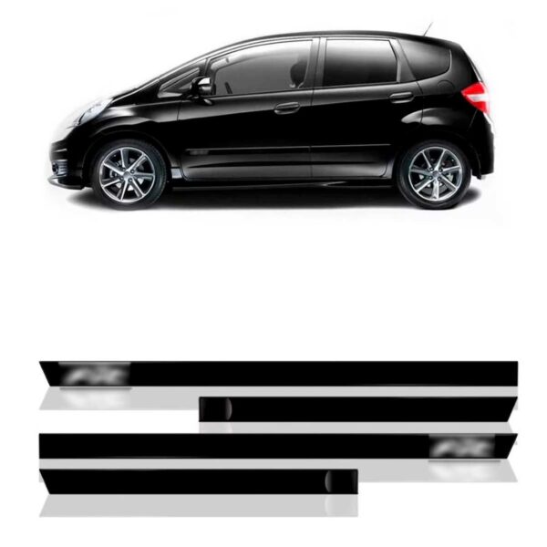 Jogo Friso Lateral Compatível Com Honda Fit 04 Pcs
