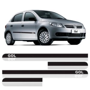 Kit Jogo Friso Lateral Para Gol 2013 A 2016 2017 4 Portas