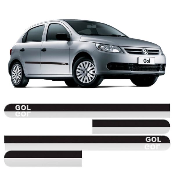 Kit Jogo Friso Lateral Para Gol 2013 A 2016 2017 4 Portas