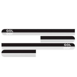 Kit Jogo Friso Lateral Para Gol 2013 A 2016 2017 4 Portas