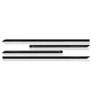 Friso Lateral Gol/voyage/fox G5 G4 4 Pçs Prto Liso Brilhante Preto