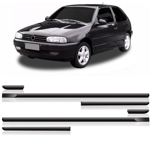 Friso Lateral Borrachão Para Gol Bola G2 -02 Portas Cli Fino