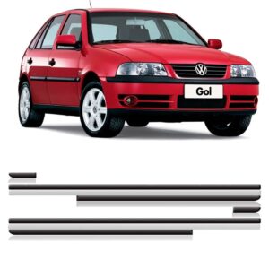 Friso Lateral Gol / Parati G3 2000 A 2004 4p - Kit 6 Peças