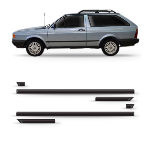 Friso Lateral Borrachão Para Gol Quadrado 1991 A 1994 Voyage