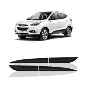 Friso Borrachão Lateral Ix35 - 2015 A 2019 4p - Kit 4 Peças