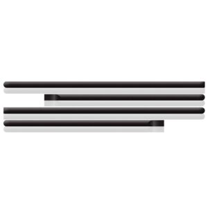 Jogo Friso Lateral Para Logan 2008 A 2014 Preto 4 Peças Preto