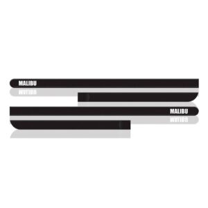 Jogo Friso Lateral Malibu 2012 Até 2014  4 Peças Preto