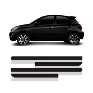 Borrachão Da Porta Friso Lateral March (todos) - Kit 4 Peças