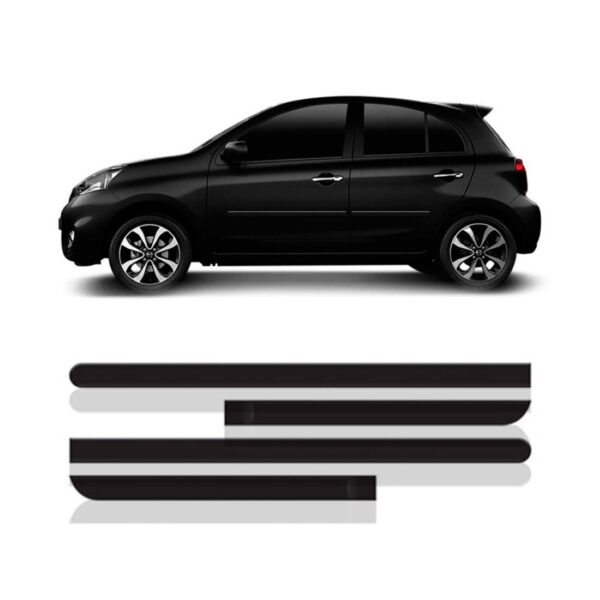 Borrachão Da Porta Friso Lateral March (todos) - Kit 4 Peças