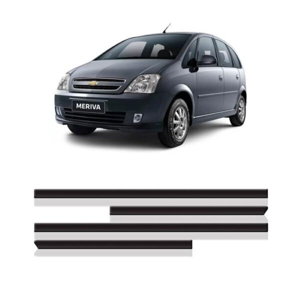 Jogo Friso De Borracha Lateral Meriva - 4 Peças.