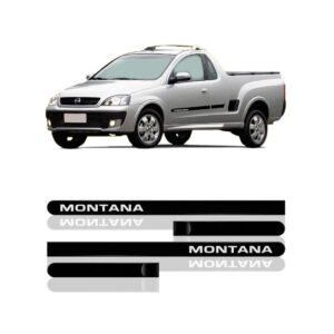 Jogo Friso Lateral Para Montana 2006 A 2011 4 Peças.