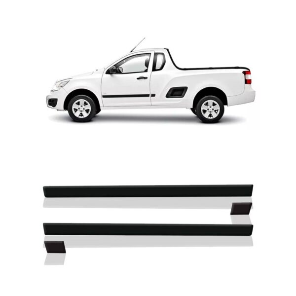 Jogo Friso De Borracha Lateral Montana 2011 A 2018 - 4peças.