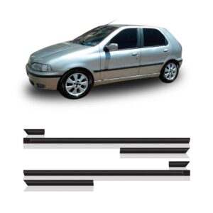 Jogo Friso Lateral P/ Palio G1 1996 A 1999 4 Portas 6 Peças
