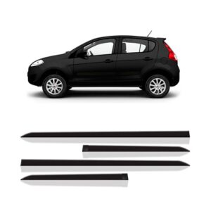 Jogo Friso Lateral P/ Palio G5 2012 A 2018 4 Portas 4 Peças