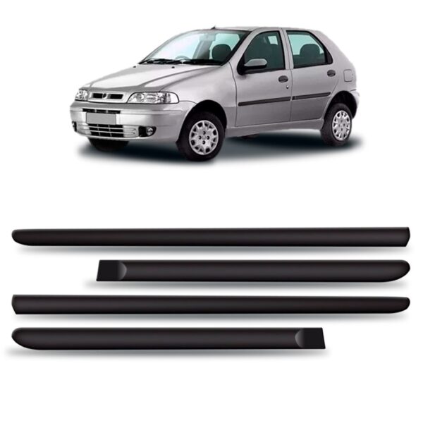 Friso Lateral Palio Fire 2000 A 2004 4p - Kit 4 Peças.