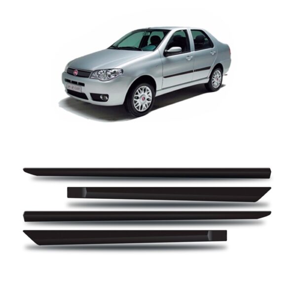 Friso Lateral Siena 2005 A 2007 4p - Kit 4 Peças.