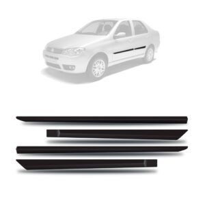 Friso Lateral Siena 2005 A 2007 4p - Kit 4 Peças.