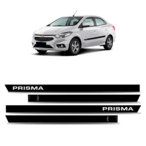 Friso Borrachãolateral Prisma 2006 A 2012 - Kit 4 Peças
